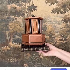 Leather Lipstick/Cigarette Carrousel marked Made in Austria